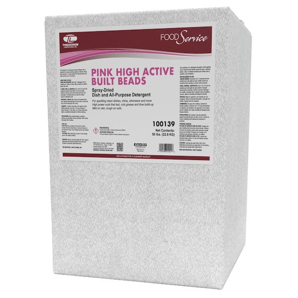 Theochem Manual Spray Dry Detergent, 50 lb Box, Citrus, Pink 100139-99990-7X - main